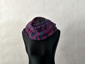 KOMIN HANDMADE MELANŻ FUKSJA SZMARAGD TURKUS