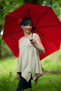 BLUZKA ASYMETRYCZNA BEŻOWA