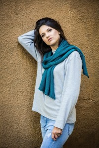 SZAL W KOLORZE TURKUSOWYM