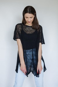 Dzianinowa bluzka oversize