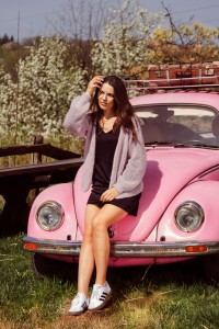 SWETER HAND MADE Z MOHERU I JEDWABIU